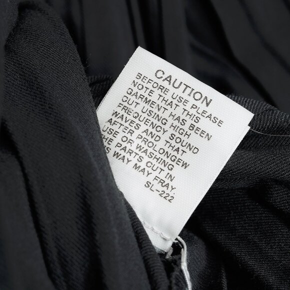 Issey Miyake Archival Rare Grey Pleated Scarf-Collar Button-Front Duster - Picture 10 of 10